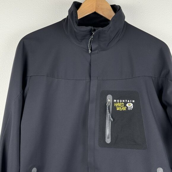 Mountain Hardwear Conduit Softshell Full Zip Jacket Black Men's Size Medium - Picture 2 of 9